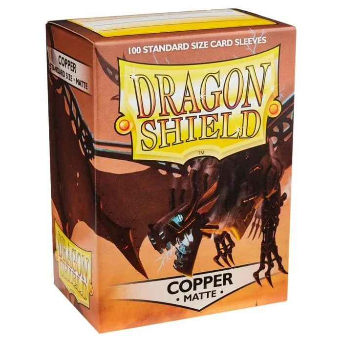 100 Bustine Standard Dragon Shield Matte Sleeves - COPPER