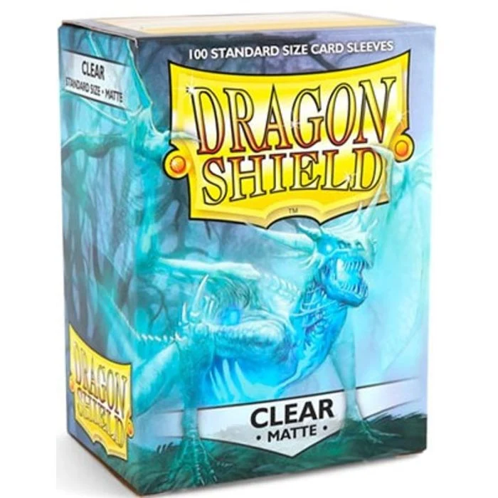 100 Bustine Standard Dragon Shield Matte Sleeves - CLEAR