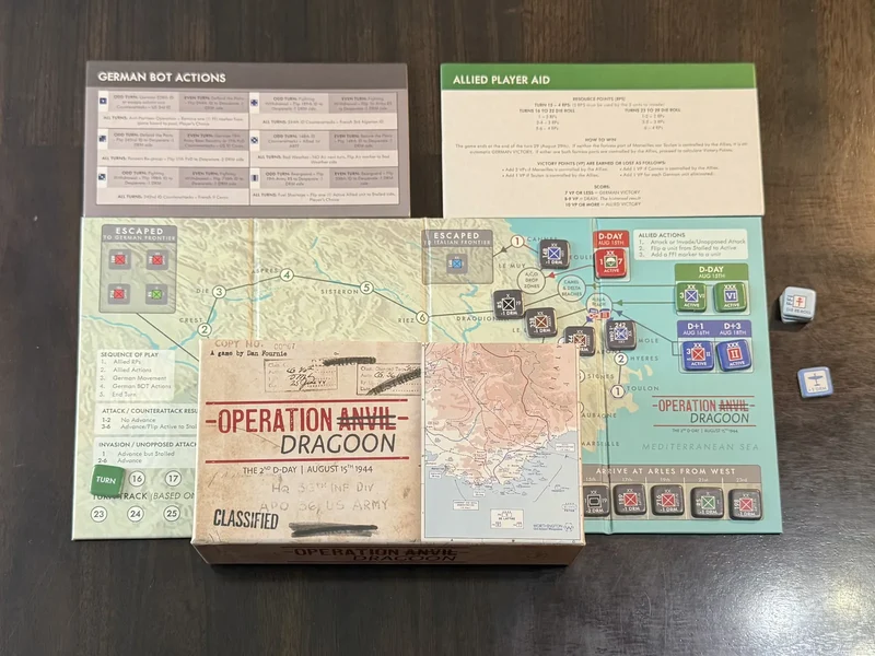 Operations Dragoon 1944 - Travel Game
