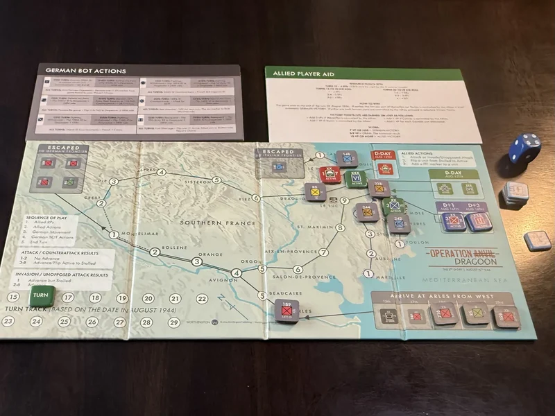 Operations Dragoon 1944 - Travel Game