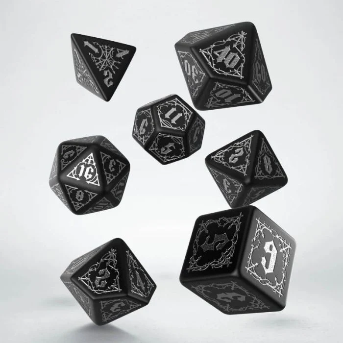 Set 7 Dadi Bloodsucker Black & Silver