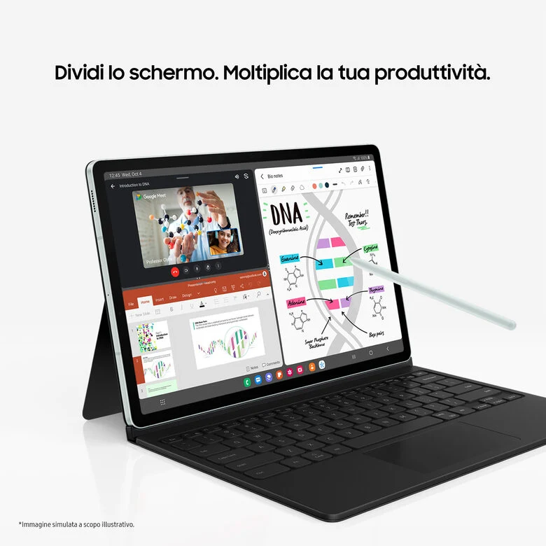 Samsung Galaxy Tab S9 FE+ Tablet Android 12.4 Pollici TFT LCD PLS Wi-Fi RAM 12 GB 256 GB Tablet Android 13 Gray