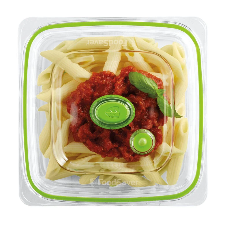FoodSaver FFC003X recipiente per cibo Quadrato Scatola 0,7 L Verde, Trasparente 1 pz