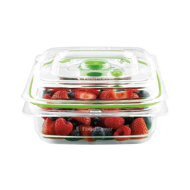FoodSaver FFC003X recipiente per cibo Quadrato Scatola 0,7 L Verde, Trasparente 1 pz