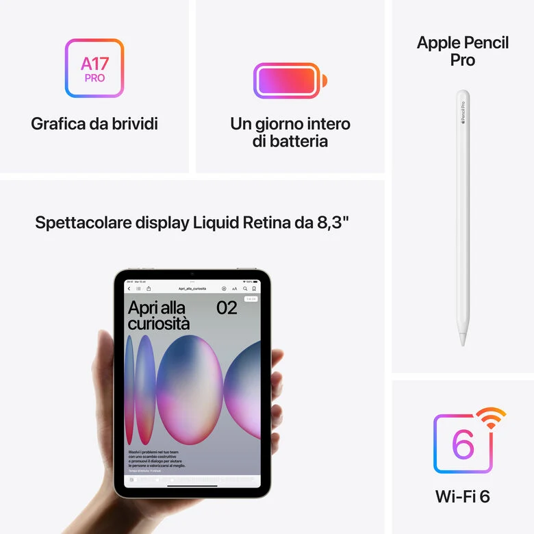 Apple iPad mini Wi-Fi 128GB - Galassia