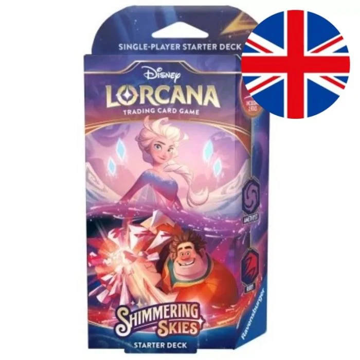 Lorcana - Shimmering Skies - Starter Deck Amethyst/Ruby Edizione Inglese