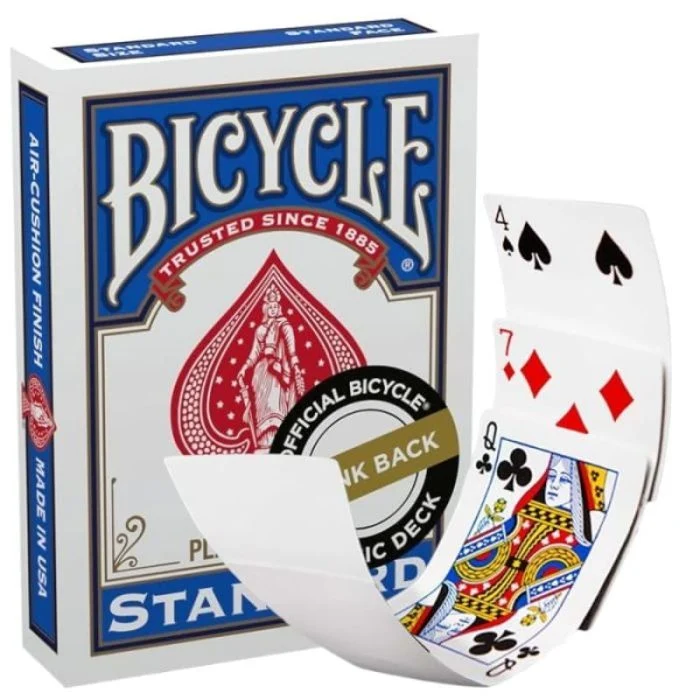 Carte Bicycle - Blank Back - Standard Face - Blu
