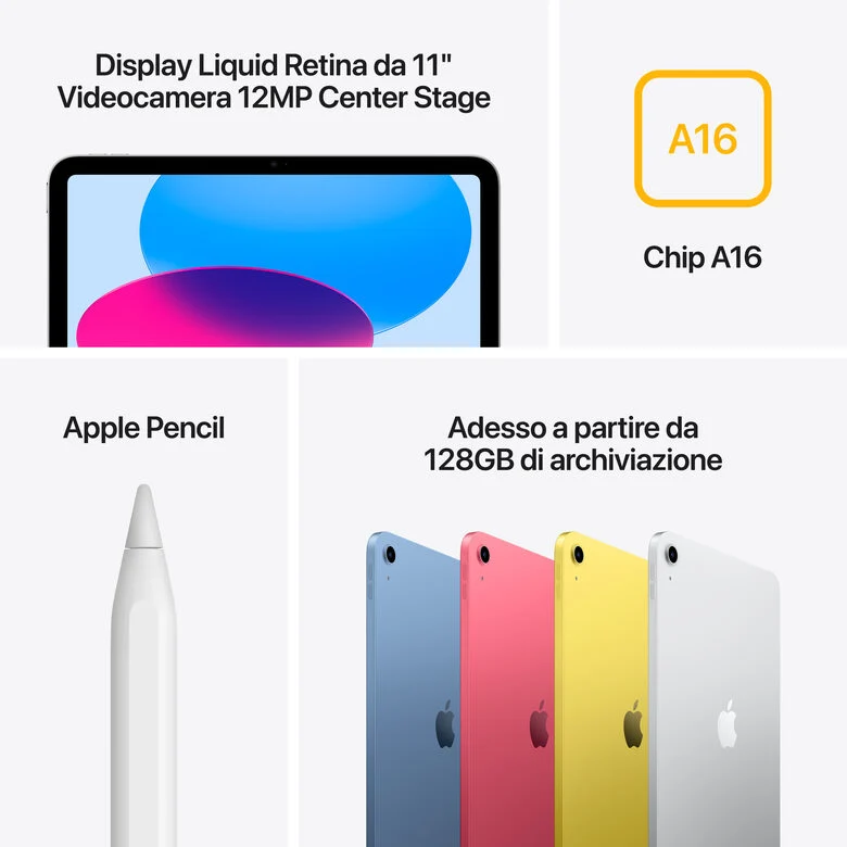 Apple iPad 11'' Wi-Fi 128GB Argento