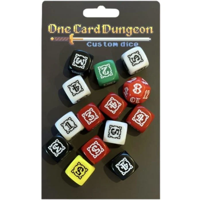 One Card Dungeon - Set di 14 Dadi Custom