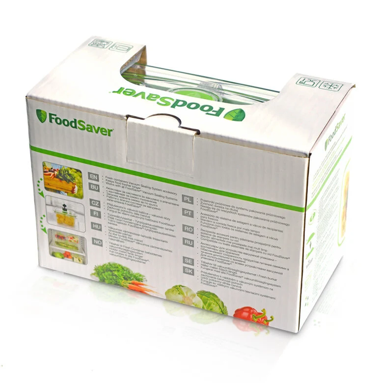 FoodSaver FFC002X recipiente per cibo Rettangolare Scatola 0,47 L Verde, Trasparente 1 pz