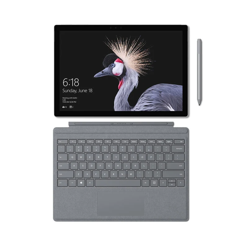 Microsoft Surface Pro Intel® Core™ m3 128 GB 31,2 cm (12.3") 4 GB Wi-Fi 5 (802.11ac) Windows 10 Pro Nero, Argento
