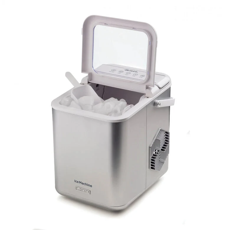 Ariete 651 Ice Machine, Macchine per fare il ghiaccio, 9 cubetti di ghiaccio in 6 minuti, 1,4L, Cubetti grandi e piccoli, Funzione autopulizia