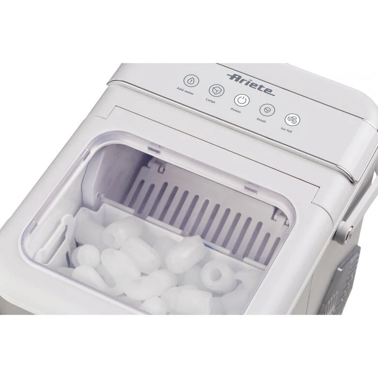 Ariete 651 Ice Machine, Macchine per fare il ghiaccio, 9 cubetti di ghiaccio in 6 minuti, 1,4L, Cubetti grandi e piccoli, Funzione autopulizia