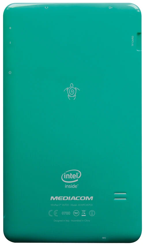 Mediacom WinPad W700 16 GB 17,8 cm (7") Intel Atom® 1 GB Windows 10 Home Verde, Bianco