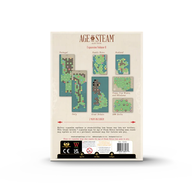 Age of Steam Deluxe - Expansion Volume II