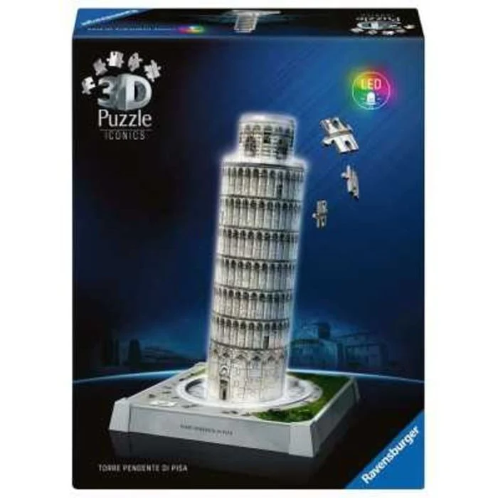 Puzzle 3D Monumenti - Torre di Pisa con Led - 231 Pezzi