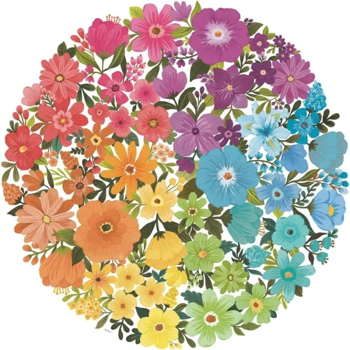 Puzzle Rotondo Circle of Colors - Fiori - 500 Pezzi